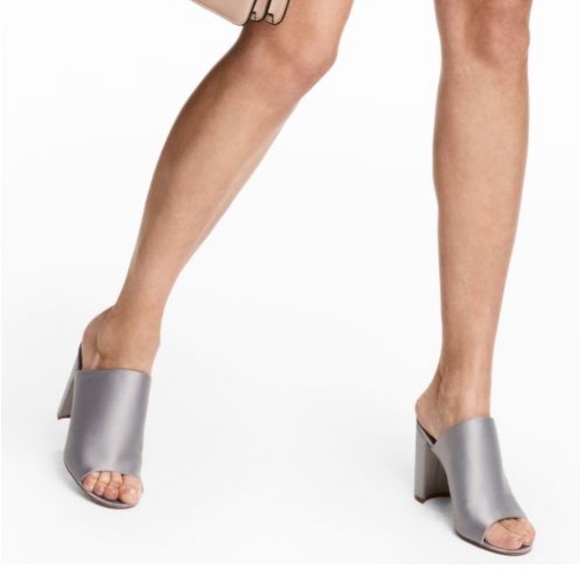 HM - Green satin mules - Picture 8 of 8